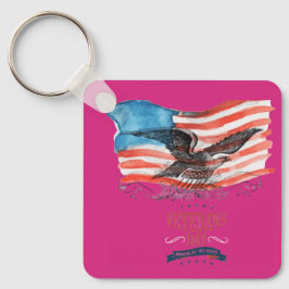 Patriots remembered magenta schlüsselanhänger