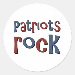 Patriots Rock Runder Aufkleber