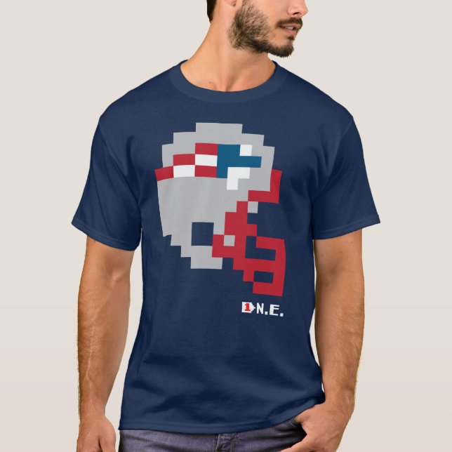 Patriots Tecmo Bowl Helmet T - Shirt (Vorderseite)