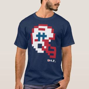 Patriots Throwback Tecmo Bowl Helmet T - Shirt