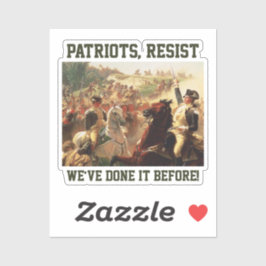 Patriots widersetzt Angriffe auf die Demokratie Aufkleber