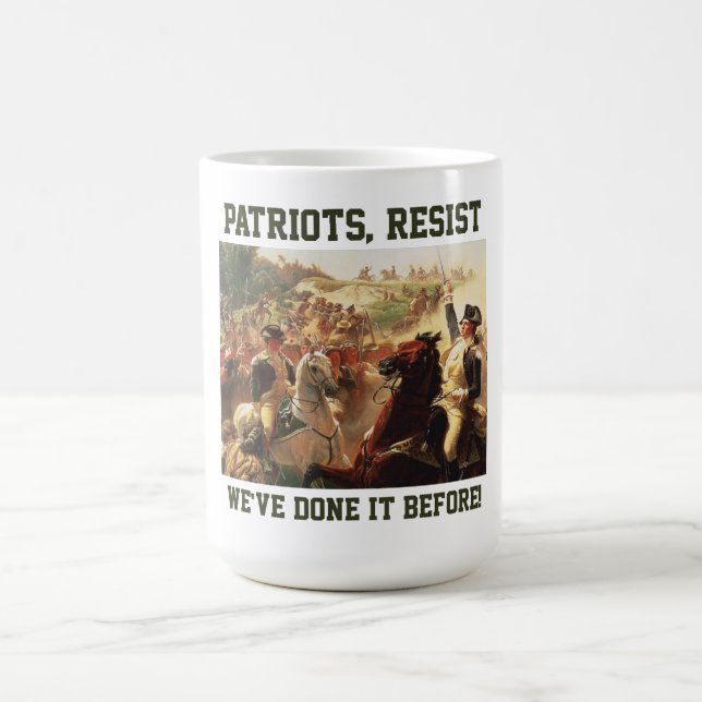 Patriots widersetzt Angriffe auf die Demokratie Kaffeetasse (Mittel)