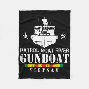 Patrol Boat River Gunboat Vietnam Veteran Fleecedecke