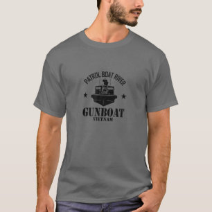 Patrol Boat River PBR Gunboat Vietnam Subdued Vete T-Shirt