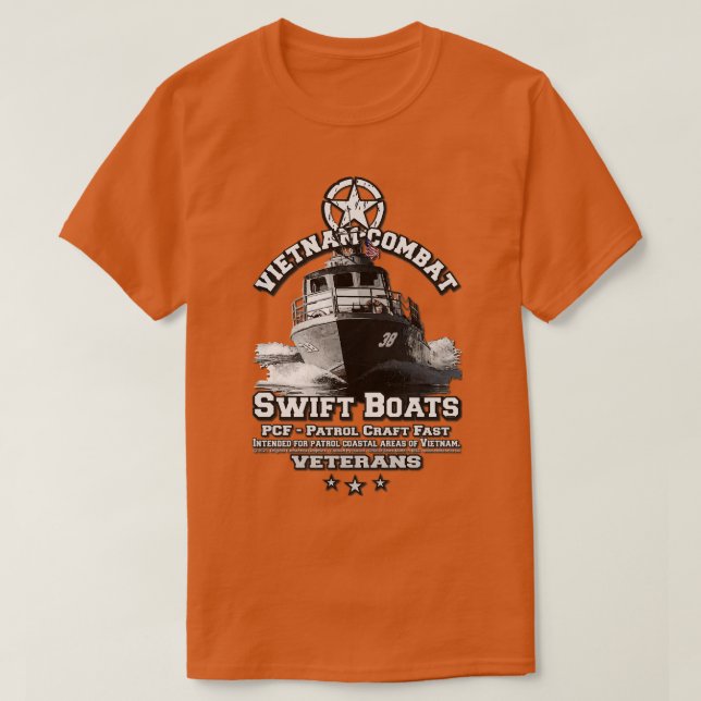 Patrol Craft Fast Swift Boote Vietnam Veteranen T-Shirt (Design vorne)