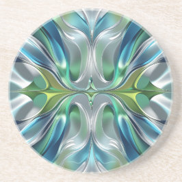 Patrón abstracto de ondas de Agua Getränkeuntersetzer