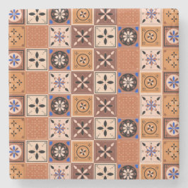 Patrón azulejo de color arena steinuntersetzer