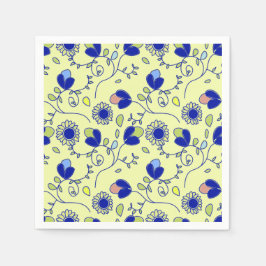 Patrón boho floral serviette