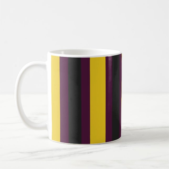 Patrón de lineas Amarillo Kaffeetasse (Links)