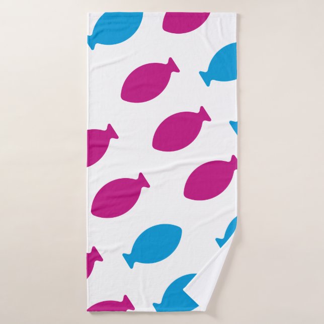 Patrón de peces de colores badehandtuch (Badehandtuch)
