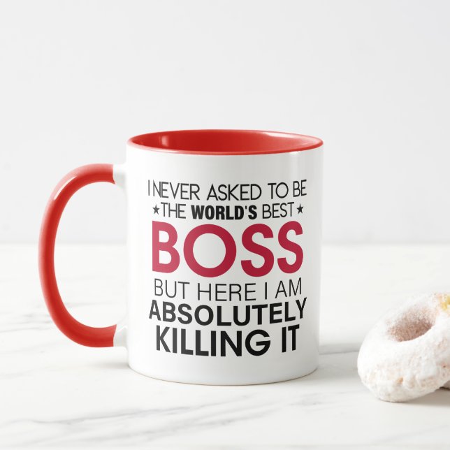 Patron, ich habe nie gefragt, der beste Boss der W Tasse (Mit Donut)