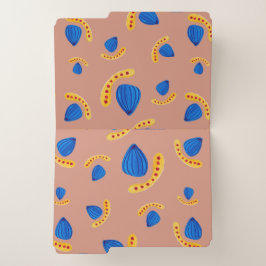 Patrón pintado a mano minimalista papiermappe