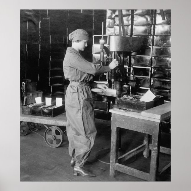 Patronen für die Bohrung der Munition WW1: 1910er Poster (Vorne)