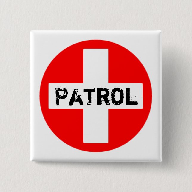 Patrouille - Knopf Button (Vorderseite)