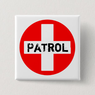 Patrouille - Knopf Button