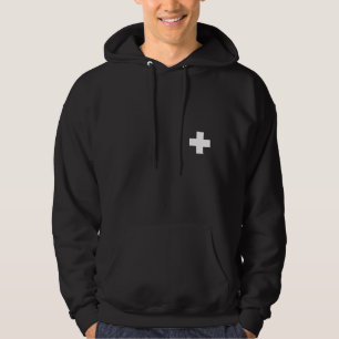 Patrouille - weißer QuerHoodie (freier Raum) Hoodie