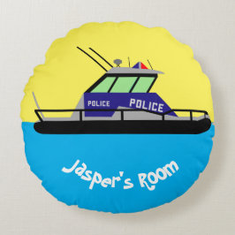 Patrouillenboot Rundes Kissen