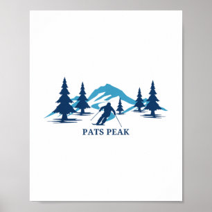 Pats Peak New Hampshire Ski Resort Skifahren _1 Poster