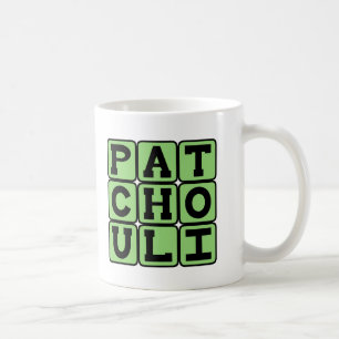 Patschulipflanze, Hippie-Öl Kaffeetasse