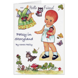 Patsy in Storyland Paper Doll hat die Kleidungskar