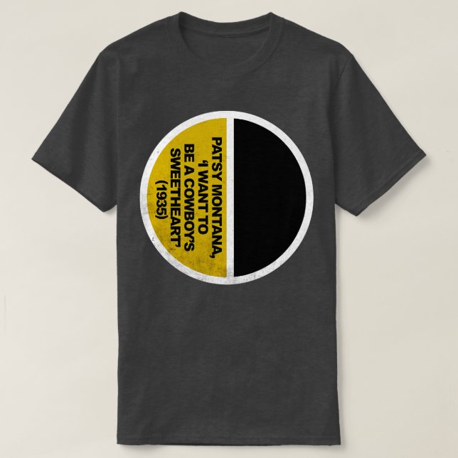 Patsy Montana Zeichnend T-Shirt (Design vorne)