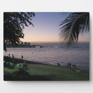 Pattaya Beach Sunset ... Chonburi, Thailand Fotoplatte