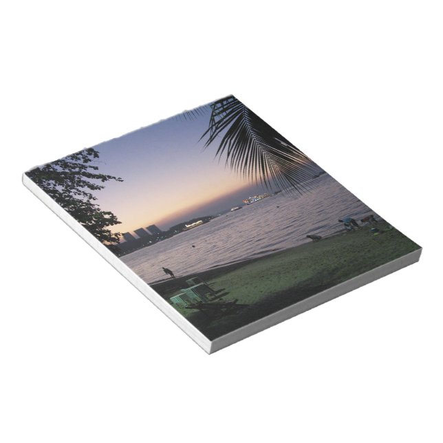 Pattaya Beach Sunset ... Chonburi, Thailand Notizblock (angewinkelt)