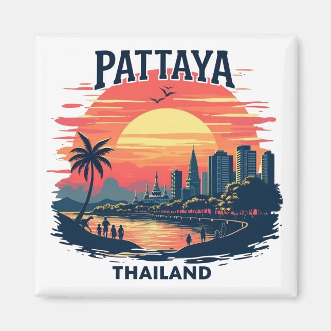 Pattaya Thailand Magnet (Vorne)