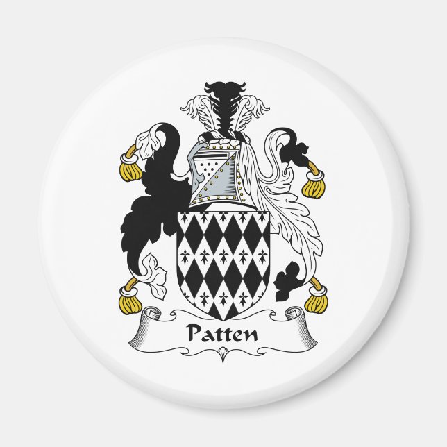 Patten Familienwappen Magnet (Vorne)