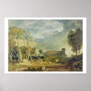 Patterdale Alte Kirche, c.1810-15 (w/c über Graph Poster