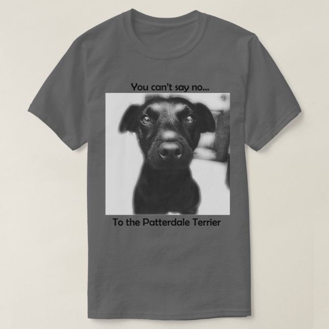 Patterdale Terrier Cant sagen T-Shirt (Design vorne)