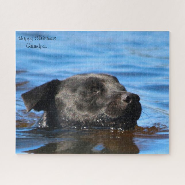 Patterdale Terrier Dog. Puzzle (Horizontal)
