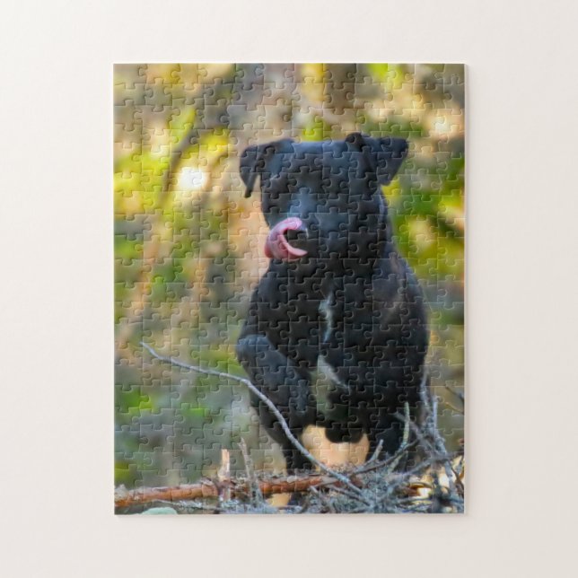 Patterdale Terrier. Puzzle (Vertikal)