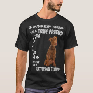 Patterdale Terrier Sprichwort Mama Vater Drucken T-Shirt