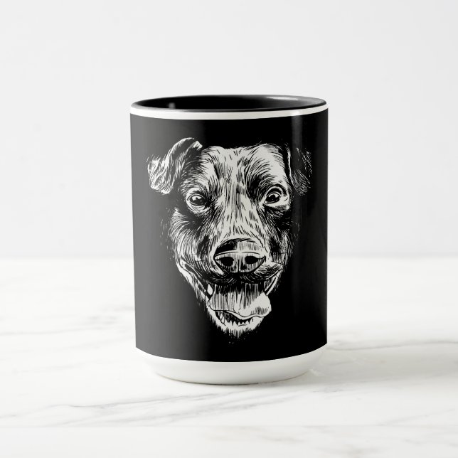 Patterdale Terrier Tasse (Zentrum)