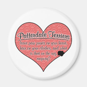 Patterdale Terrier-Tatze druckt Hunde Humor Magnet