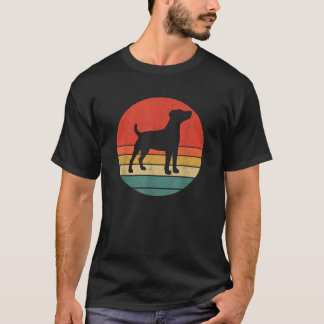 Patterdale Terrier Vintage Dog Silhouette Retro Do T-Shirt
