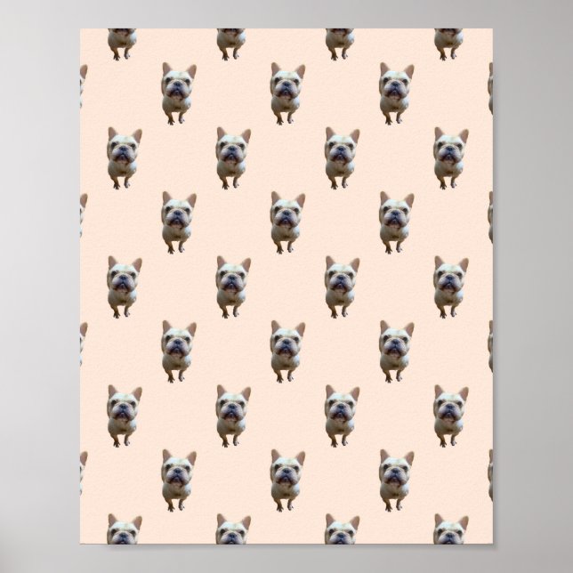 pattern_1_french bulldog_1 matt poster (Vorne)