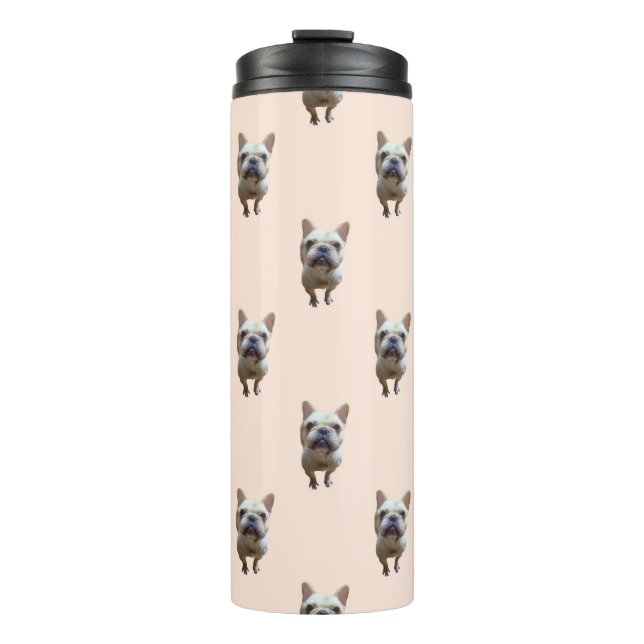 pattern_1_french bulldog_1 thermosbecher (Vorderseite)