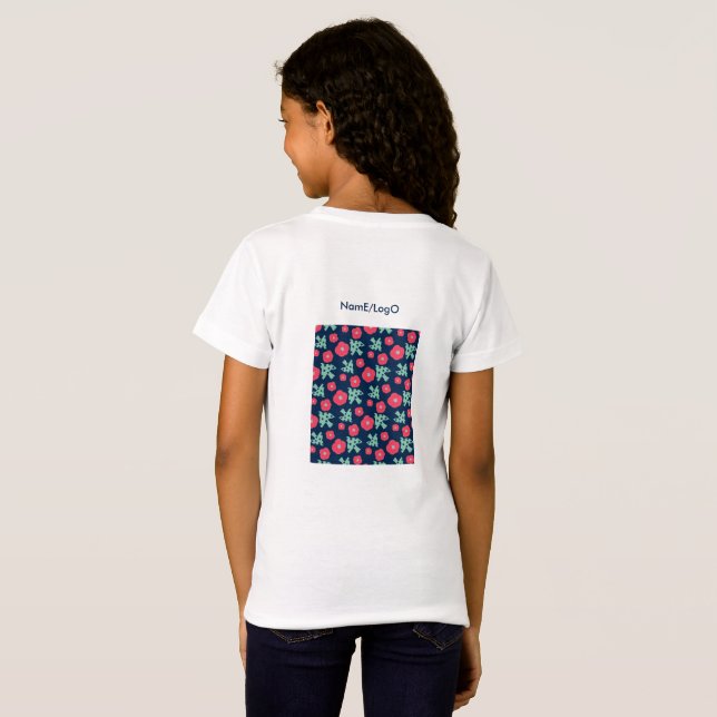 pattern_7_camellia und bird_1 T - Shirt (Schwarz voll)