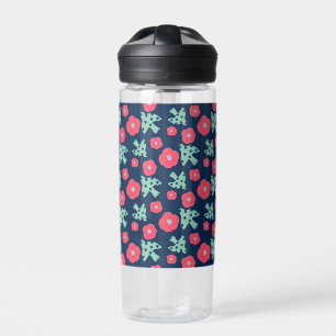 pattern_7_camellia und bird_1 trinkflasche