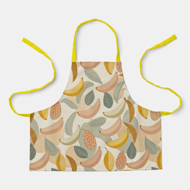 Pattern Abstract Boho Bananas Schürze (Vorderseite)