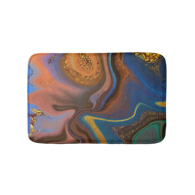 Pattern Abstract Marbled Badematte (Vorderseite)