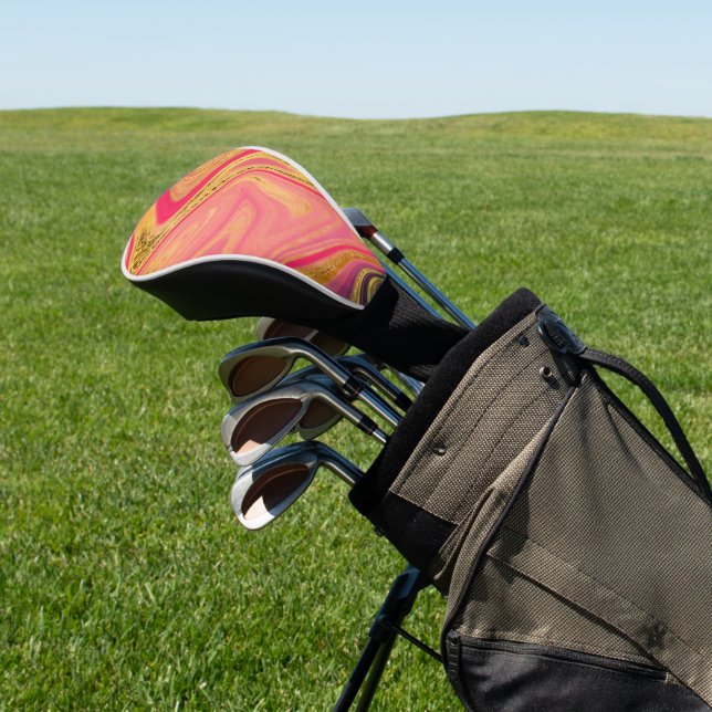 Pattern Abstract Marbled Golf Headcover (In SItu)