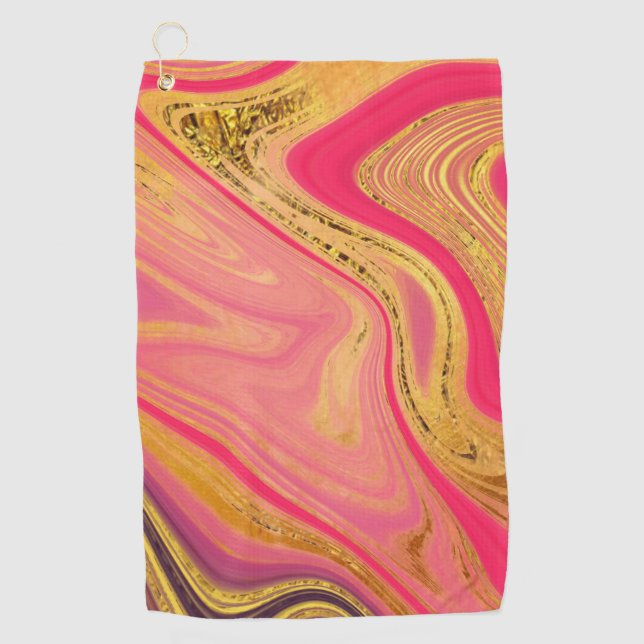Pattern Abstract Marbled Golfhandtuch (Vorderseite)