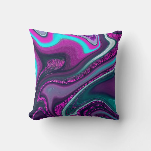 pattern abstract marbled kissen (Vorderseite)