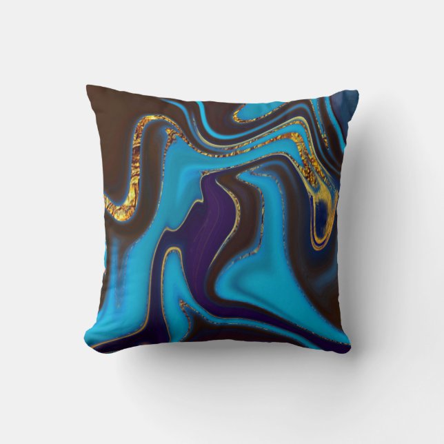 Pattern Abstract Marbled Kissen (Vorderseite)