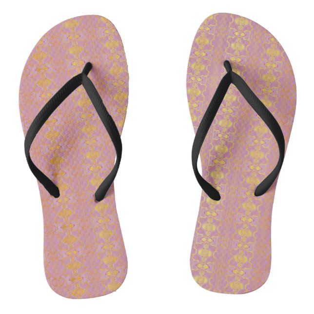 pattern abstract pink flip flops (Fußbett)