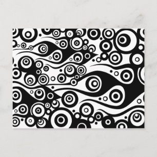 Pattern ARTs - Tattoo Circle Flammen transparent Postkarte