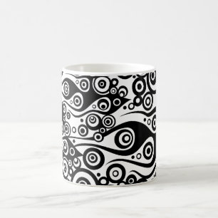 Pattern ARTs - Tattoo Circle Flammen   transparent Tasse